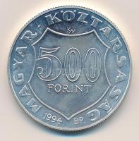 1994. 500Ft Ag "Kossuth Lajos" tanúsítvánnyal T:BU apró fo. 
Adamo EM133