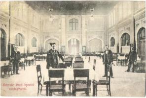 1913 Budapest IX. Riedl Ágoston vendéglője, belső. Sertésvágóhídnál (r)
