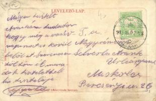 1912 Szerencs, park és várkastély. W.L. Bp. 5338.  (fl)