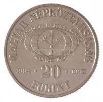 1984. 20Ft Cu-Ni FAO - Védd az erdőt jelzett próbaveret T:1 Hungary 1984. 20 Forint Cu-Ni FAO - Protect the forest marked trial strike C:UNC Adamo EM80