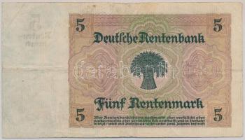 Németország / Weimari Köztársaság 1926. 5M 8 jegyű sorszámmal T:III
Germany / Weimar Republic 1926....