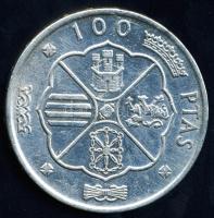 Spanyolország 1966(68). 100P Ag "Caudillo" T:2/3