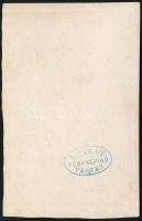 cca 1865-1869 Thaisz Elek (1820-1892) rendőrtiszt, Pest (1861-től), majd Budapest (1873-1885) rendőr...