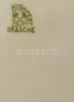 Drasche porcelán süteményes tálak, 3 db kicsi + 1 db nagy, matricás, jelzett, kopásnyomokkal, d: 15 ...