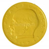 NSZK 1966F 2M Cu-Ni aranyozott "Max Planck" tanúsítvánnyal + Németország 1992D 2M Cu-Ni ar...