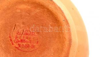 Égetett keménycserép vizes korsó. Jelzett.- 29 cm