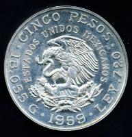 Mexikó 1959. 5P Ag "Carranza" T:2