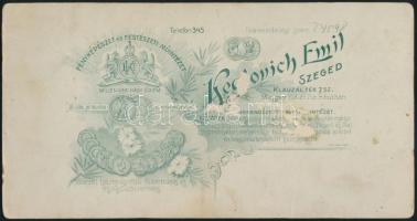 1902 Katonatiszt fotója, Majthényi...,Szeged, 1902. X. 28 feliratozással, Szeged, Keglovich Emil, 21...