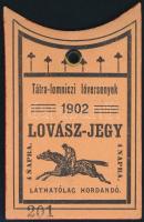 1902 Tátralomnici lóversenyek, lovász jegy