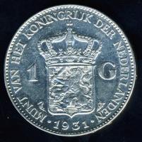 Hollandia 1931. 1G Ag "Wilhelmina" T:2