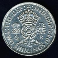 Nagy-Britannia 1942. 1Fl Ag T:2/3+