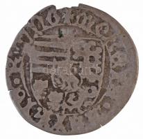 1468-1470. Denár Ag I. Mátyás (0,36g) T:2- ph.,patina Hungary 1468-1470. Denar Ag Matthias I (0,36g) C:VF edge error,patina Huszár: 717., Unger I.: 562.h?