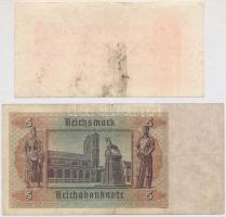 Német Harmadik Birodalom 1942. 5M + Német Harmadik Birodalom / Német hadsereg 1942. 50pf T:III  
Ge...