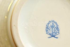 Herendi Rothschild mintás bonbonier tetején rózsával, kézzel festett, apró rózsával, jelzett, m:12,5...