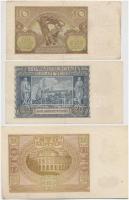 Lengyelország 1940. 10Zl + 20Zl + 100Zl T:II-III
Poland 1940. 10 Zlotych + 20 Zlotych + 100 Zlotych...