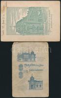 cca 1900 4 db keményhátú műtermi fotó, hátoldalon a műterem képével (Marosvásárhely, Budapest, Nagyk...