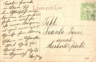 Varjas, Varias; Fő utca, templom. W.L. 1337. / main street with church (fa)