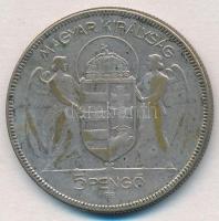 1930. 5P Ag "Horthy jobbra" T:3 
Adamo P8