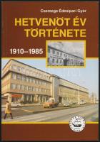 Csemege Édesipari Gyár. Hetvenöt év története 1910-1985. Bp., Révai + 2 db szép állapotú csokipapír