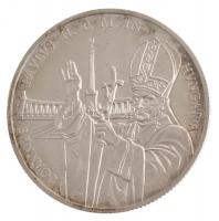 1991. 500Ft Ag II. János Pál pápa látogatása tokban T:PP fo., ujjlenyomat, patina Adamo EM120