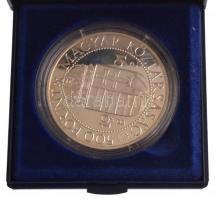 1991. 500Ft Ag "II. János Pál pápa látogatása" tokban T:PP fo., ujjlenyomat, patina
Adamo...