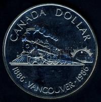 Kanada 1986. 1$ Ag "Vancouver" T:BU