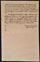 1939 A M. Kir. Állami Rendőrség Budapesti főkapitánysága által készített jelentés az osztályparancsn...