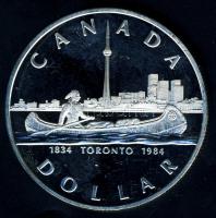 Kanada 1984. 1$ Ag "Toronto" T:PP