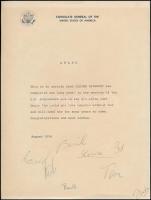 1976-1985 3 db amerikai okmány (United States Department of Commerce, Consulate General of The Unite...