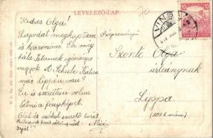 Vinga, Fő utca, Bánk Béla üzlete, Római katolikus templom. W. L. Bp. 200. / main street, shop, Catho...