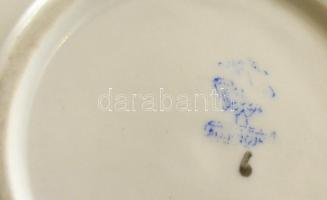 Aquincumi Lillafüred látképes kis tálka, matricás, jelzett, kopott, d: 9,5 cm