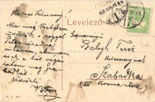 Verbász, Vrbas; Fő utca, kávéház. W. L. 810. / main street, café (EK)