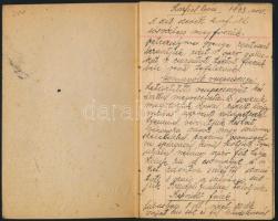 1933 Receptgyűjtemény, 24 kézzel írt oldal