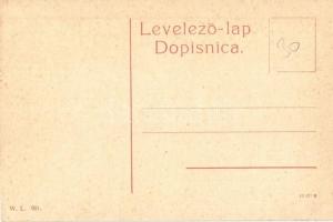 Zimony, Semlin, Zemun; Molinari ulica sa vojarnom / Molinarygasse mit der Kaserne / Molinary utca a ...