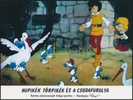Hupikék törpikék és a csodafurulya, 5 db reklámnyomatatvány, 18×24 cm