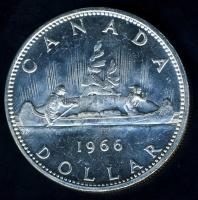 Kanada 1966. 1$ Ag "Kenu" T:2