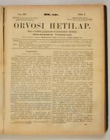 1871 Orvosi Hetilap Honi s külföldi gyógyászat és kórbuvárlat közlönye, 15. évf. teljes évfolyam egy...