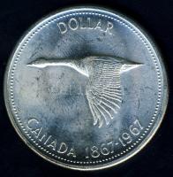 Kanada 1967. 1$ Ag "Századforduló" T:2