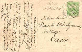 1914 Felsőpulya, Oberpullendorf; Szolgabírósági hivatal, Vasútállomás, létra / constable's offi...