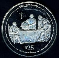 Brit Virgin szigetek 1992. 25$ Ag "Amerika felfedezése-Columbus" T:PP