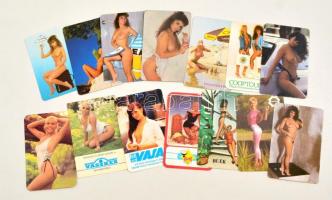 1989 14 db hölgyeket ábrázoló erotikus kártyanaptár