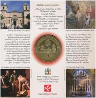 Málta 2012. "Jean de la Valette" aranyozott fém emlékérem díszkiadásban, DVD-vel (37mm) T:...