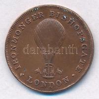 Nagy-Britannia ~1823. "Isaac Earlysman - Sparrow / Ironmonger Bishopsgate - London" Br zse...