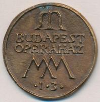 Asszonyi Tamás (1942-) 2000. "Magyar Millenium / Budapest Operaház" Br emlékérem (49mm) T:...