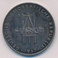 NDK 1967. "Magdeburgi dóm / NDK 1967" jelzetlen Ag? emlékérem eredeti dísztokban (8,75g/26...