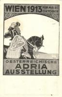 1913 Wien, Oesterreichische Adria Ausstellung / Adria exhibition in Vienna. advertisement postcard