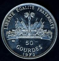 Haiti 1973. 50G Ag "Labdarúgó VB" T:PP