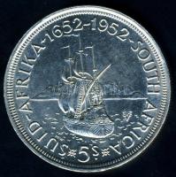 Dél-Afrika 1952. 5Sh Ag "Fokváros felfedezése" T:2