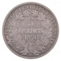 Franciaország 1870A 5Fr Ag T:2,2-
France 1870A 5 Francs Ag C:XF,VF
Krause KM#819