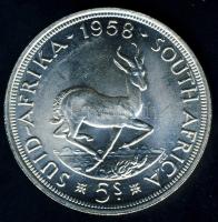 Dél-Afrika 1958. 5Sh Ag "Gazella" T:2